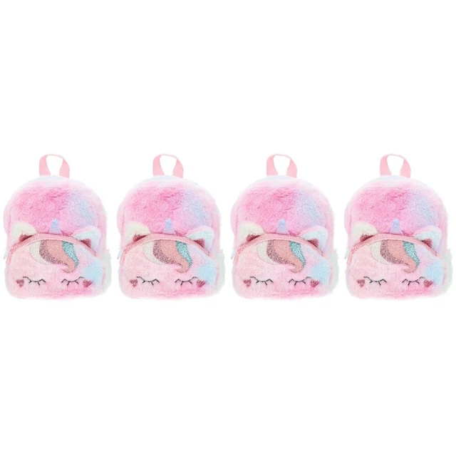 4 PCS Little Girl Birthday Gifts Backpack Kids Bookbag Cute