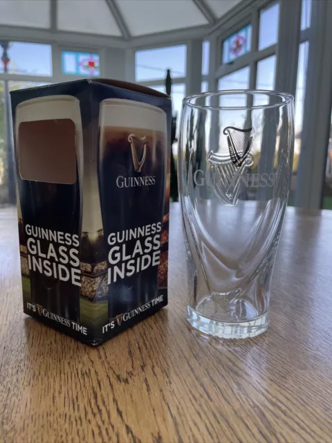 Guinness Glass Boxed. Unused