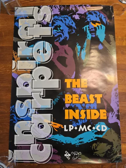 Original 1991 Inspiral Carpets Record Shop Promotional Poster The Beast Inside