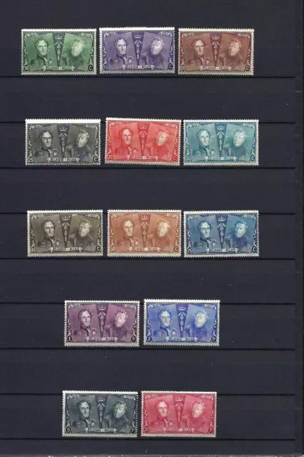 [G141969] Belgium N°221/233 Royalty MH * COB € 70,00 MIX