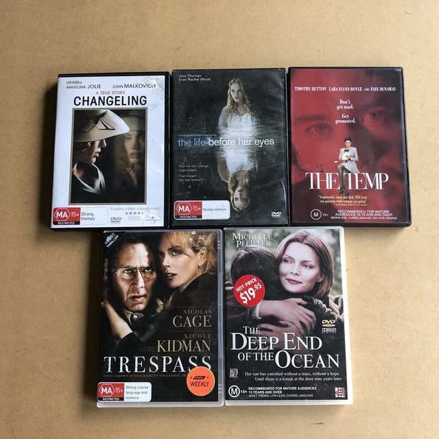 ANGELINA JOLIE UMA Thurman Michelle Pfieffer Drama MA15+ 5 Ex-Rental ...