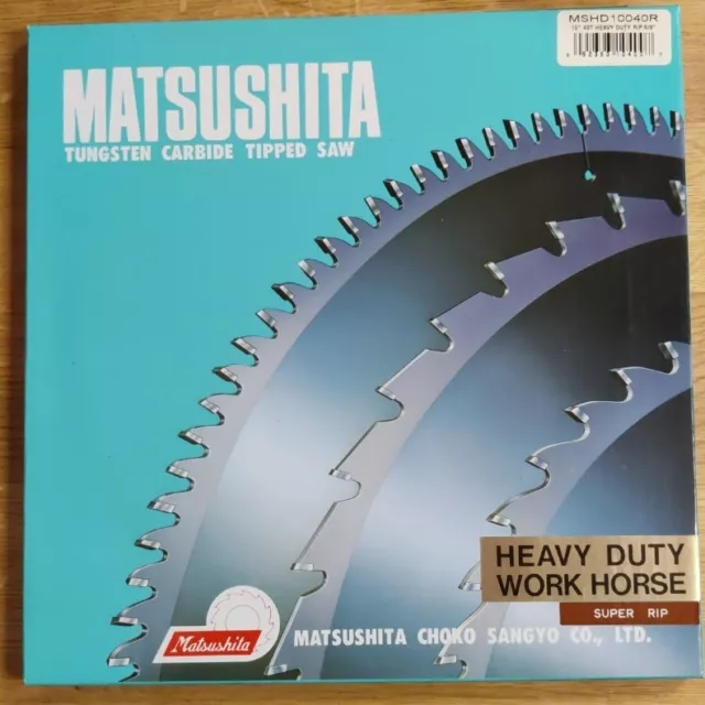 Matsushita Tungsten Carbide Tipped Super Rip Saw Blade 10"