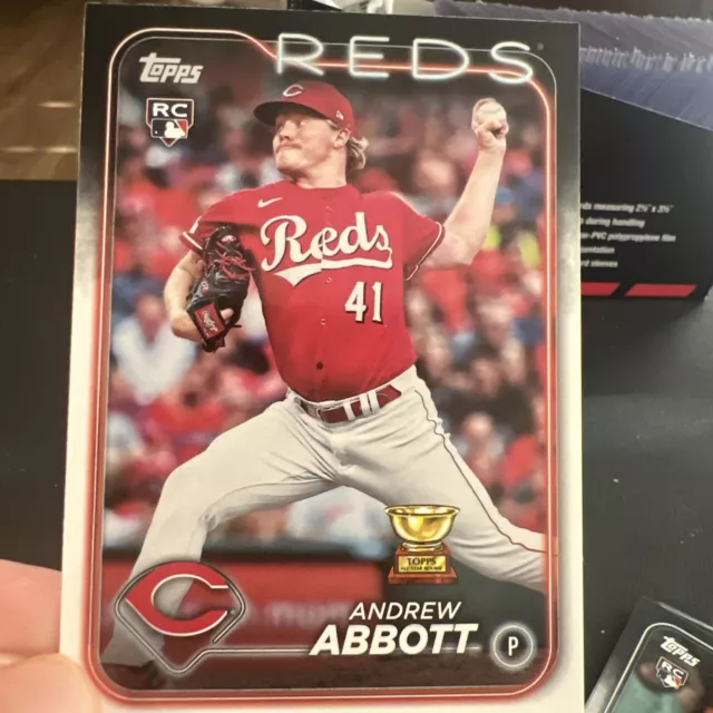 2024 Topps Series 1 Andrew Abbott #214 Rookie Card Cincinnati Reds RC