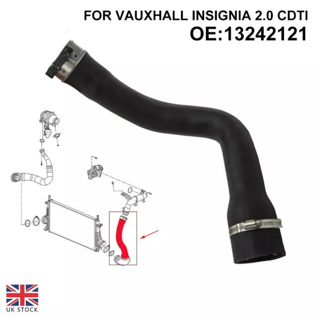 For Vauxhall Insignia 2.0 Cdti Turbo Intercooler Hose Pipe 23163578 13242121 Uk