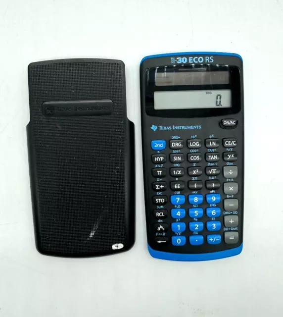 Texas Instruments TI-30 ECO RS Taschenrechner Studium Schule Abitur Blau
