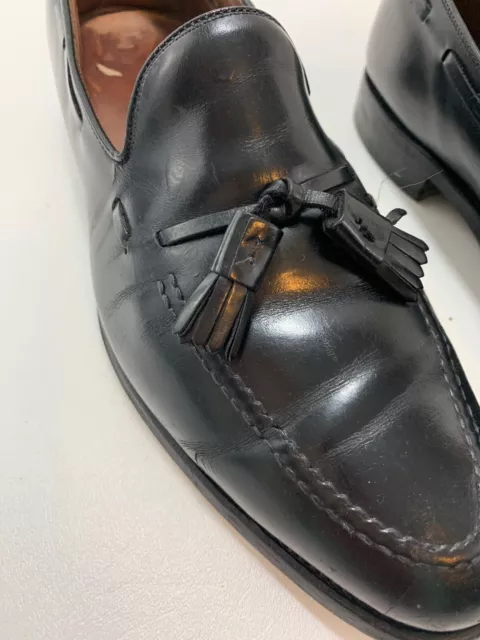 Allen Edmonds Mens Grayson 8217 Loafer Black Leather Tassel Dress Shoes Men 10D