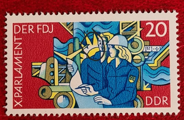 DDR 1976 MiNr.2134**postfrisch PLATTENFEHLER 20 Pf FDJ Mitglieder