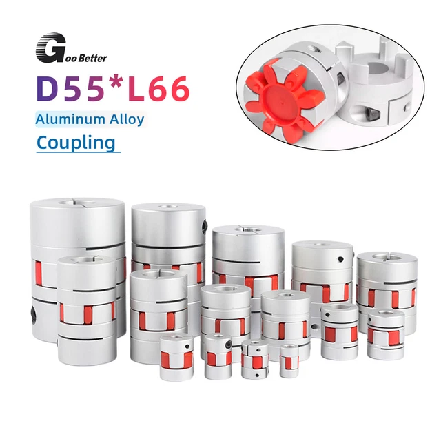 D55 L66 accoppiatore flessibile motore passo-passo albero mascella prugna ragno albero a sfera CNC