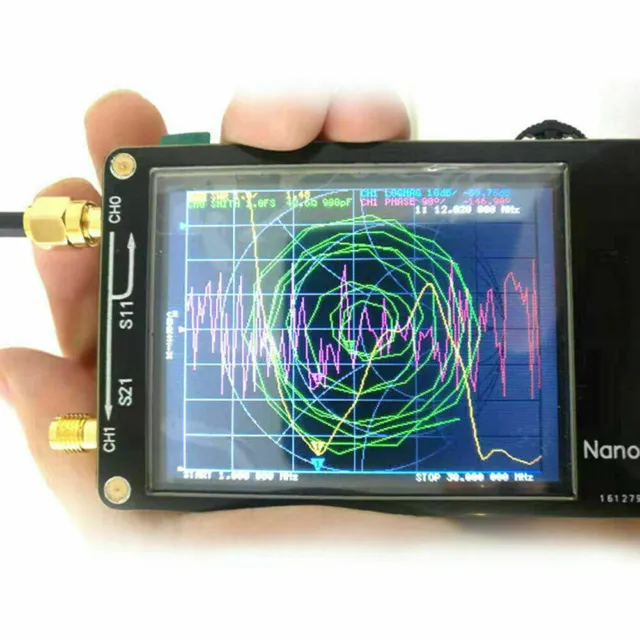 NanoVNA 50KHz-900 MHz Kit analizzatore di rete vettoriale MF HF VHF analizzatore antenna 2