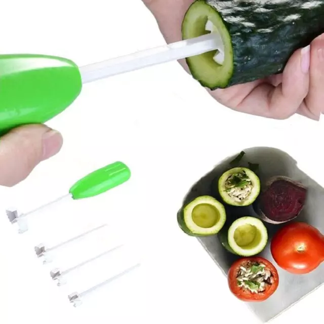 Practical 4pcs set Kitchen Vegetable Tools Cutter Digging Device  HOT S5