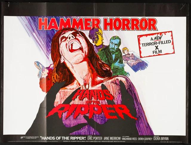 Hands Of The Ripper 1971 Super 8Mm Colour Sound Cine Film Feature 1200Ft Hammer