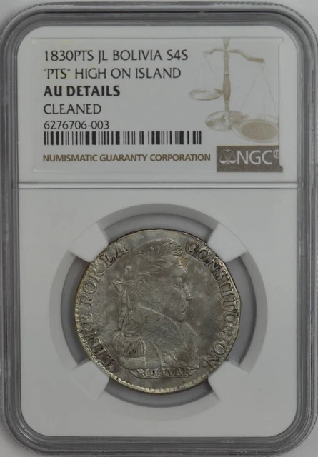 1830PTS Jl Bolivia 4 Sol PTS High On Island AU Details NGC 945428-3
