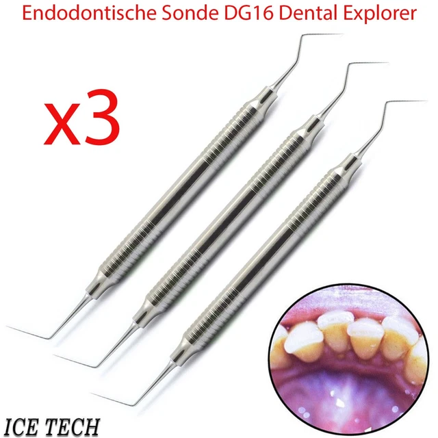 Sonda Dentale Endo Explorer DG 16/23 Con Manico Cavo, In Acciaio - Foto 13