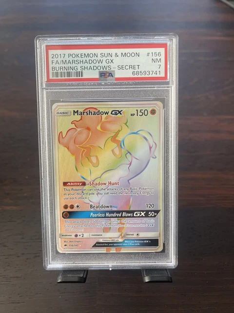 Pokémon - Brennende Schatten Geheimnis - Marshadow gx Holo PSA 7