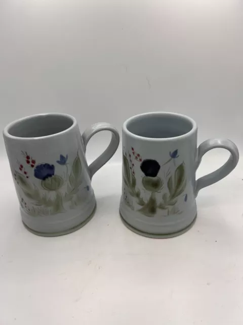 Two (2) Buchan Portobello Scotland Stoneware Pottery Thistle Stein/Tankard; 187