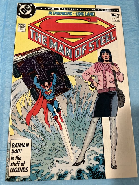 SUPERMAN THE MAN of Steel #2 of 6 John Byrne NM- (1986 DC Comics) Book ...