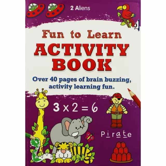 Childrens Learning Book Learn Maths Reading Writing & Numbers & Puzzles 4yo+