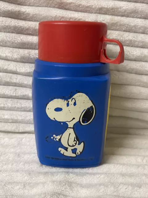 VTG 1958 Peanuts Charlie Brown Snoopy Woodstock 8oz Thermos King