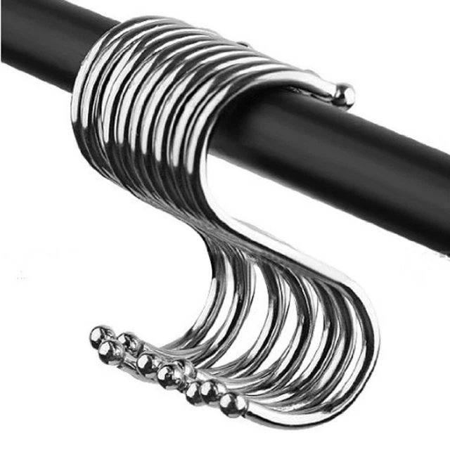 10 Pcs S-shaped Hook Accessory Wire Shelving Hooks Heavy Duty Metal Rack Hat