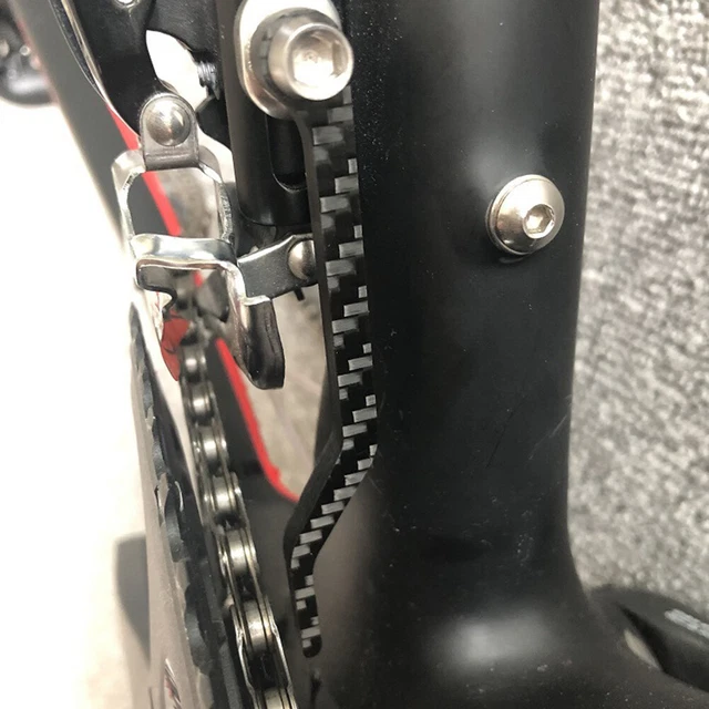 ROAD BICYCLE CHAIN Guide Drop Catcher Carbon Fiber Chains Anti-Drop ...