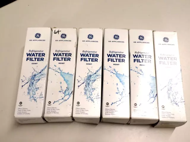 GSWF GE Refrigerator Water Filter Cartridge LOT OF [6] #D641