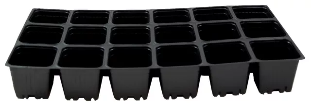 18 Cell Deep Insert - Seed Starting Tray - 1801 Deep Large Growing Flat 12 Count