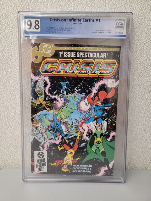 Vtg Crisis On Infinite Earths April 1985 1st Issue Spectacular DC Comics PGX 9.8