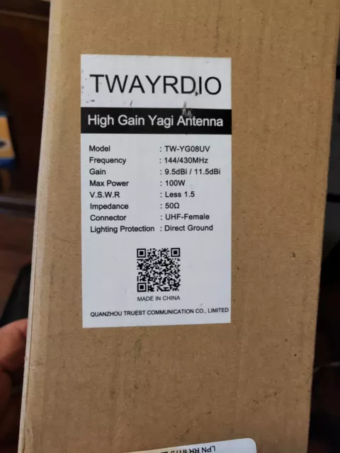 Sistema repetidor de antena base vertical de 8 elementos de doble banda Yagi de alta ganancia