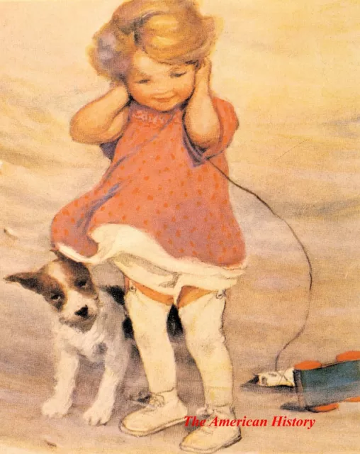 3854 Willcox Smith, Jessie (1863-1935) - Good Housekeeping - Walking puppy