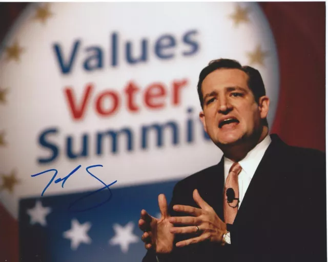 TED CRUZ 8X10 photo signée COA 2016 CANDIDAT PRÉSIDENT GOP TEXAS PREUVE