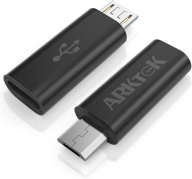Micro USB (Male) to Type C (Female) Adapter for Samsung Galaxy Pack of 2
