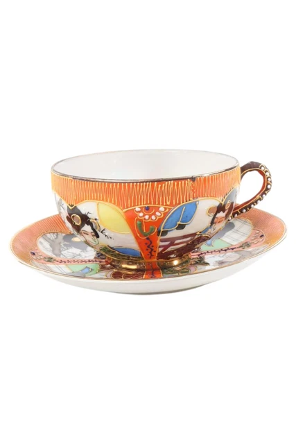 SATSUMA MORIAGE Tasse Unterteller 1940 Porzellan