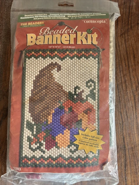 Kit artesanal de pancarta con cuentas The Beadey 5283 cornucopia otoño acción de gracias NUEVO