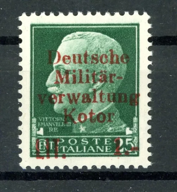 Besetzung 2.Weltkrieg Kotor: Mi.Nr.2 postfrisch. Mi: 350,-