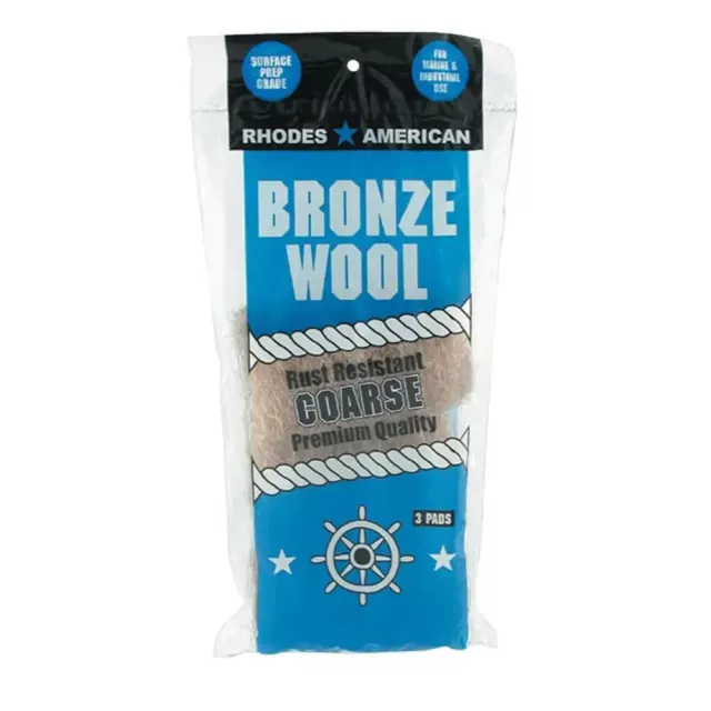 Coarse Grade Bronze Wool Pads (3-Pack) (FREE SHIPPING)