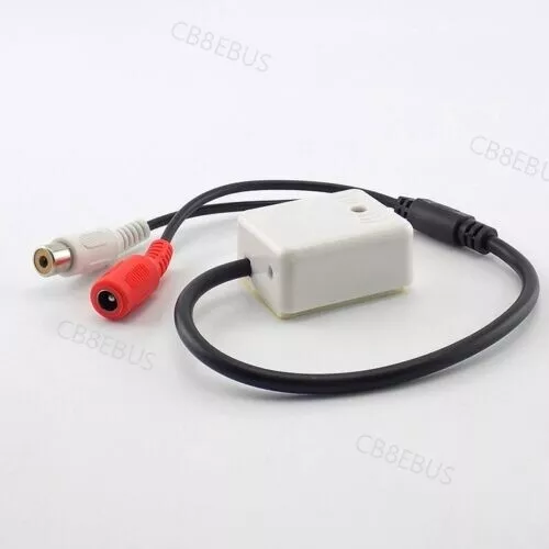 Mic Microphone Audio Pickup Sound Monitoring Device For Security CCTV Camera CB8