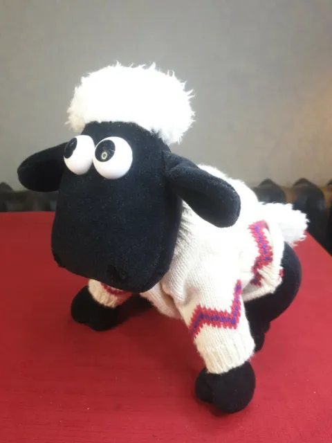 Wallace And Gromit 1989 Shaun The Sheep Jumper Plush Soft Toy 9”