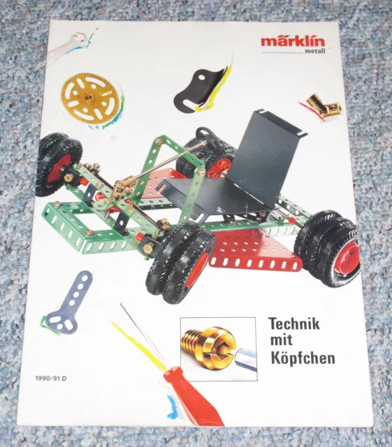 Katalog für Märklin Metallbaukästen 1990 / 1991 guter Zustand