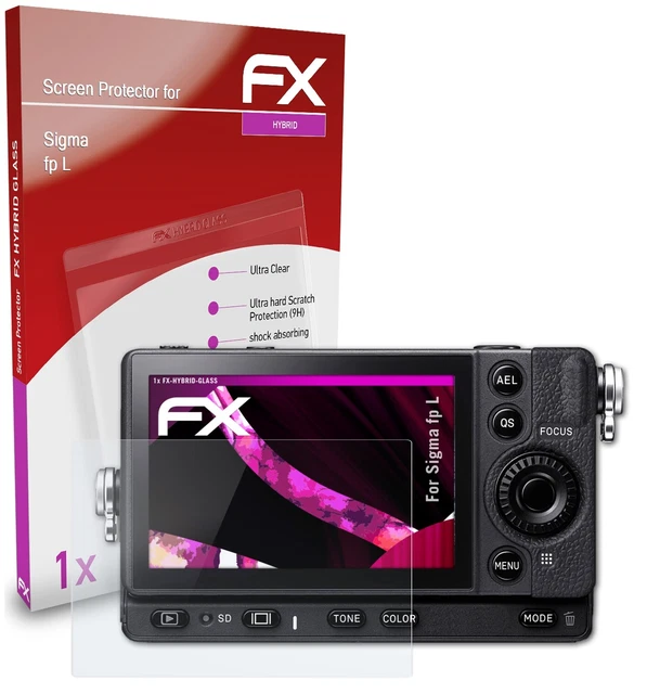 atFoliX Glass Protective Film for Sigma fp L Glass Protector 9H Hybrid-Glass