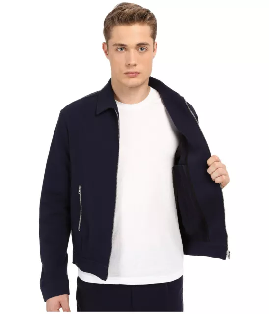 McQ Midnight Navy Blouson Zip Shirt Jacket Men's Size 52 L26103 2