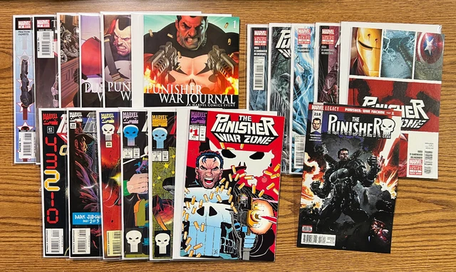 Punisher War Zone #37, 39, 41 / Punisher #218 War Machine Armor More Mix Lot Nm