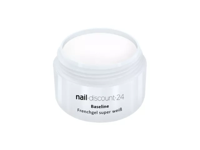 UV Color Gel French-Gel SUPER WEISS 5ml Deckend Maniküre natur NailArt Tip white