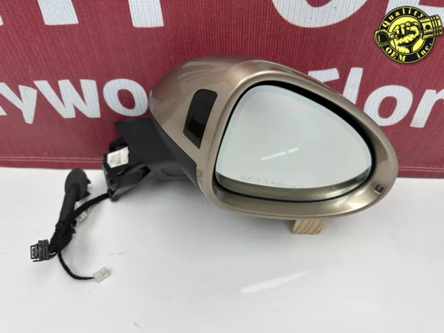 2015-2023 Porsche Macan  Right Side Door Rear View Mirror W/ Blind Spot Gold Oem