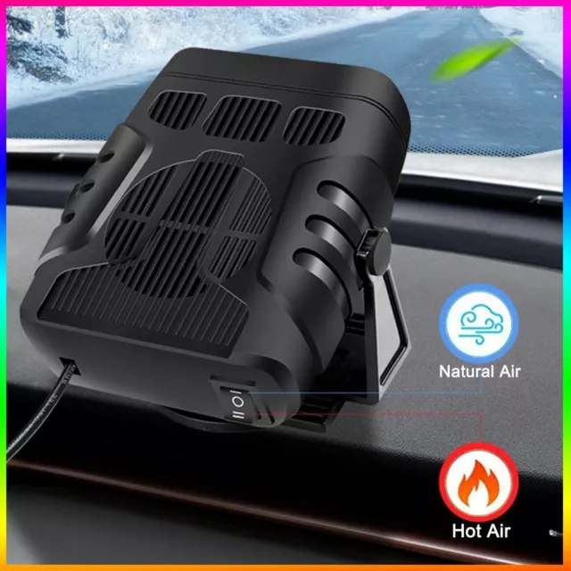 2 in 1 Car Auto Heater Cooler Dryer Demister Defroster Hot Warm Fan Van 150W 12V