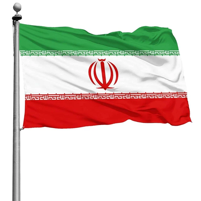 LARGE IRAN NATIONAL Flag 5X3FT Olympic Football World Cup Fan Supporter