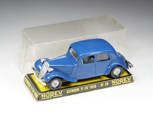 NOREV - 29 - Citroën 11cv 1936 - Noire - Miniature 1/43 - Boîte Peu Courante