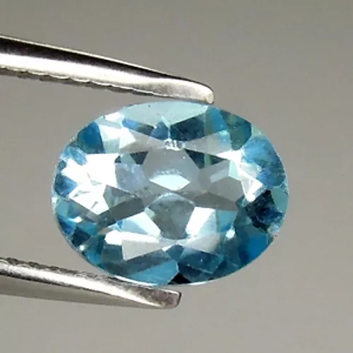 GENUINE SKY BLUE TOPAZ OVAL CUT LOOSE STONE 12mm x 10mm