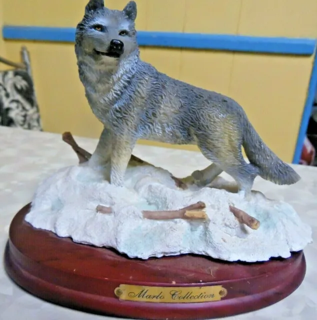 Vintage Original Artmack Marlo Collection Wolf Figurine 1995