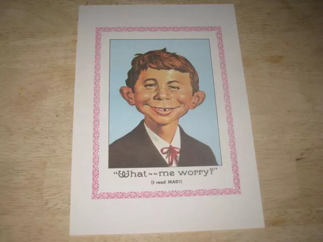 MAD Magazine / Alfred E. Neuman           Original Color Portrait         1980's
