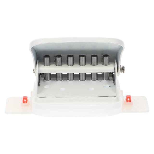 Cuaderno de metal perforador ajustable con orificio de papel